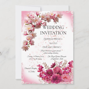 Faire-part de mariage minimaliste romantique