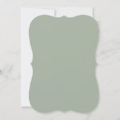 Faire-part de mariage minimaliste Sage (Dos)