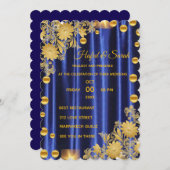 Faire-part de mariage miroir or, miroir or invi (Devant / Derrière)