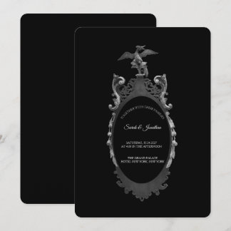 Faire-part de mariage Miroir Whimsigoth Gothique V