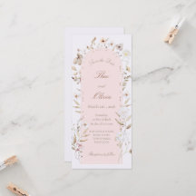Faire-part de mariage mobile floral rose