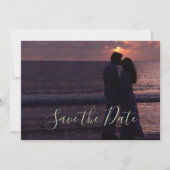 Faire-part de mariage modèle simple photo personna (Devant)