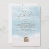 Faire-part de mariage Modern Script Sand Hearts Be (Dos)