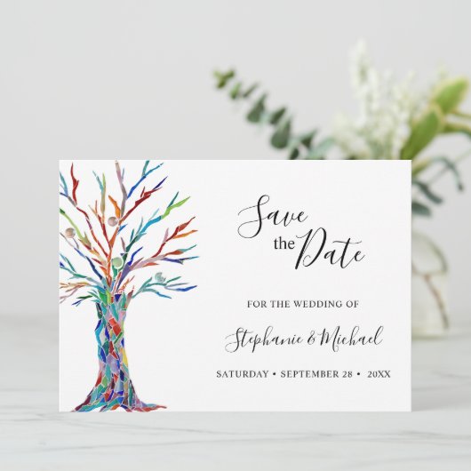 Faire-Part de Mariage Moderne (Debout devant)