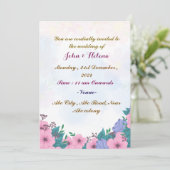 Faire-part de mariage moderne (Debout devant)