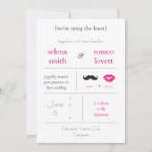 Faire-part de mariage moderne (Devant)