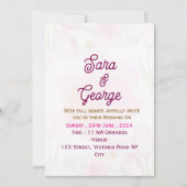 Faire-part de mariage moderne (Devant)