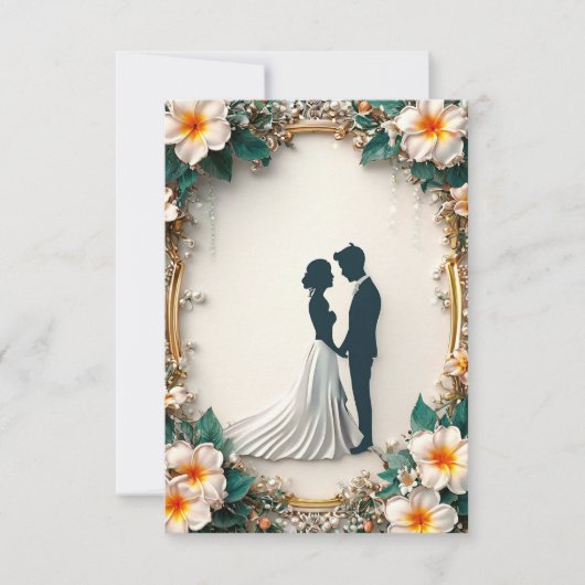 Faire-part de mariage moderne (Devant)