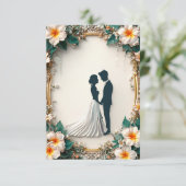 Faire-part de mariage moderne (Debout devant)