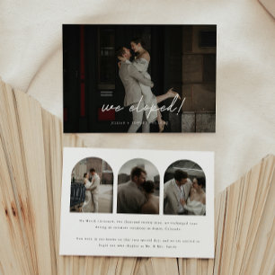 Faire-part de mariage moderne à 4 photos sous form
