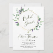 Faire-part de Mariage Moderne à Cadre Géométrique (Devant)