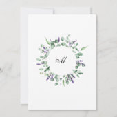 Faire-part de Mariage Moderne à Cadre Géométrique (Dos)