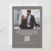 Faire-part de mariage moderne à deux photos simple (Dos)