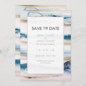 Faire-Part de Mariage Moderne à l'Aquarelle de Sty (Devant / Derrière)