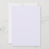 Faire-part de mariage moderne aquarelle violette f (Dos)
