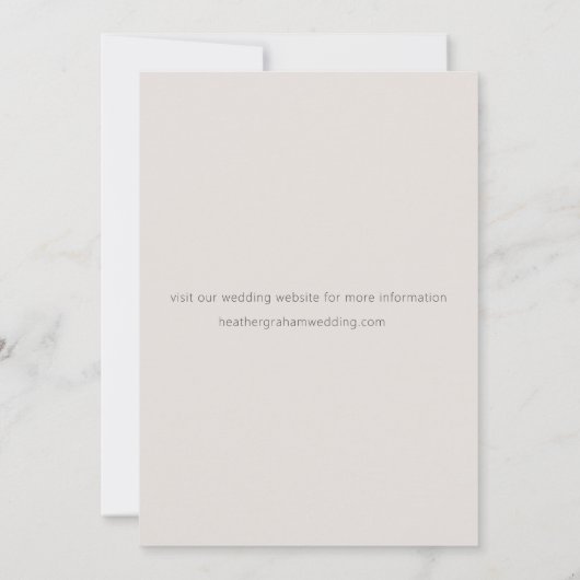 Faire-part de mariage moderne Arch Sage Green (Dos)