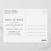 Faire-part de mariage moderne Art Déco (Verso)