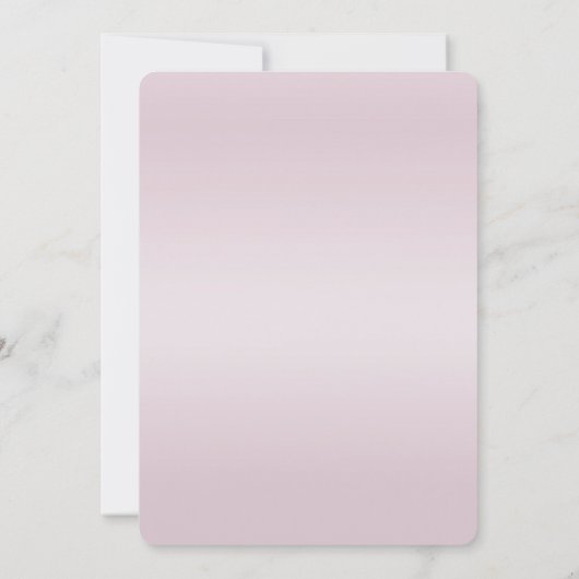 Faire-part de mariage moderne aux fleurs roses (Dos)