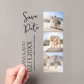 Faire-part de mariage moderne avec collage de phot (In situ (ordinateur de poche))