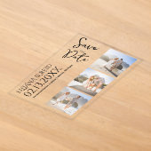 Faire-part de mariage moderne avec collage de phot (Poser)