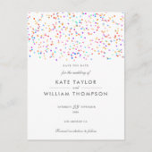 Faire-Part de Mariage Moderne avec Confettis Arc-e (Devant)