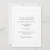 Faire-part de mariage moderne avec photo et feuill (Dos)
