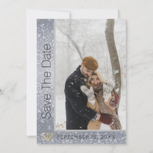 Faire-part de mariage moderne avec photo et paille