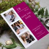 Faire-part de mariage moderne avec photo et "Save