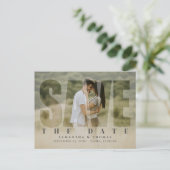 Faire-part de mariage moderne avec photo personnal (Debout devant)