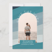 Faire-Part de Mariage Moderne avec Photo pour Sauv (Devant)