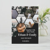 Faire-part de mariage moderne avec photos (Debout devant)