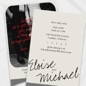 Faire-part de mariage moderne avec superposition m