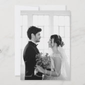 Faire-part de mariage moderne avec superposition n (Dos)