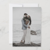 Faire-part de mariage moderne Blue Sky et White St (Dos)