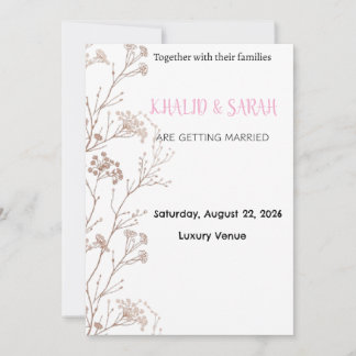 Faire-Part de Mariage Moderne Boho Géométrique Flo