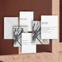 Faire-part de mariage moderne botanique : Collecti