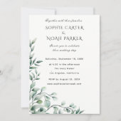 Faire-Part de Mariage Moderne Classique Esthétique (Devant)
