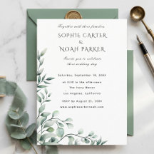 Faire-Part de Mariage Moderne Classique Esthétique