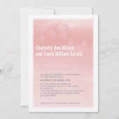 FAIRE-PART DE MARIAGE MODERNE : corail à l'eau cla (Devant)