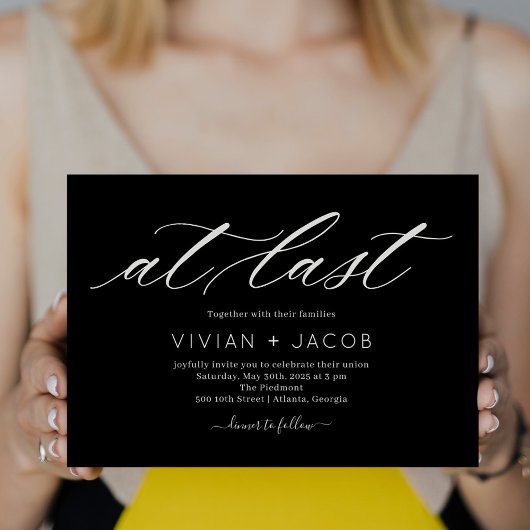 Faire-part de mariage moderne couleur modifiable E
