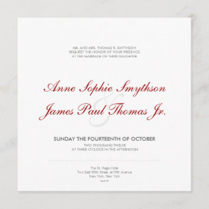 Faire-part de mariage moderne d'art déco