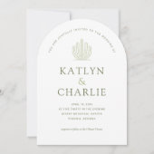 Faire-part de mariage moderne de Cactus du sud-oue (Devant)