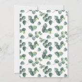 Faire-part de mariage moderne de la vigne Eucalypt (Dos)