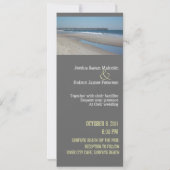 Faire-part de mariage moderne de plage (Dos)