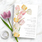 Faire-part de mariage moderne de printemps