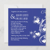 Faire-part de mariage moderne de Swirls & Hearts (Dos)