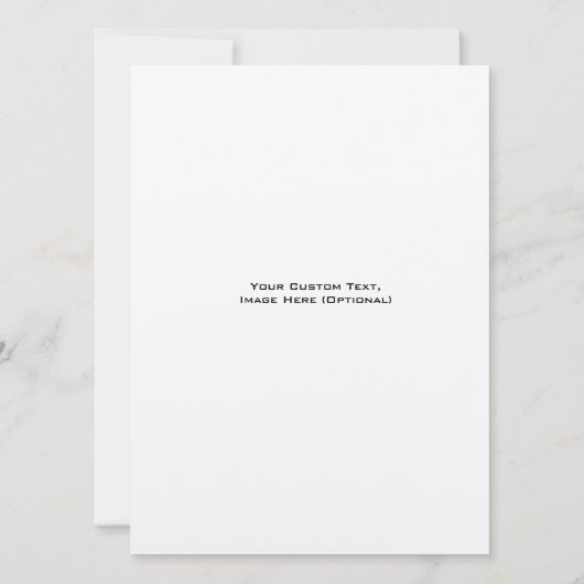 Faire-part de mariage moderne - Design photo minim (Dos)