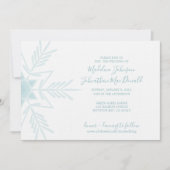 faire-part de mariage moderne d'HIVER WONDERLAND (Devant)