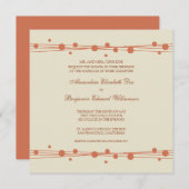 Faire-part de mariage moderne Dots & Straw 2 (cora (Devant / Derrière)