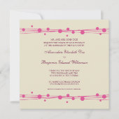 Faire-part de mariage moderne Dots & Straw 2 (fusc (Devant)